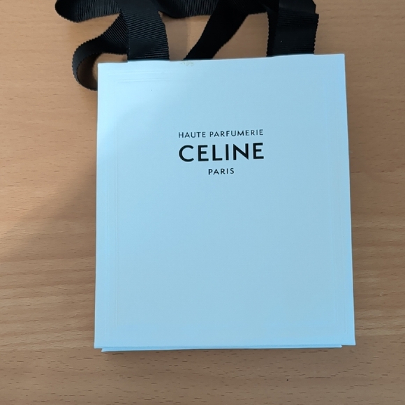 Celine Other - Celine Haute Parfumerie White Bag with Black Handles